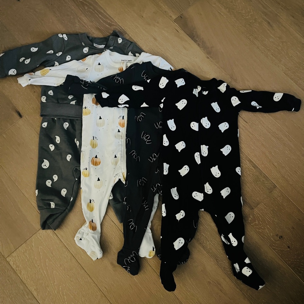 Petit Lem Halloween jammies 3-6 months